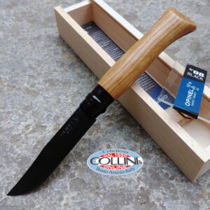 Opinel - 8 acier inoxydable - Black Edition en chêne - 002172 - couteau