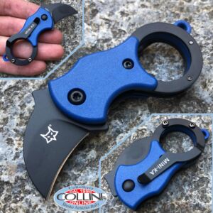 Fox - Mini-Ka - Nylon bleu et Idroglider - FX-535BLB - Couteau karambit