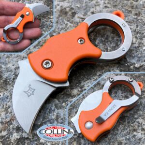 Fox - Mini-Ka - Orange Nylon - Sandblasted - FX-535O - Couteau karambit
