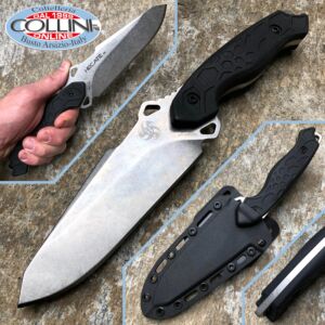 Hydra Armaments - Couteau tactique en hécate lavé à la pierre - couteau artisanal