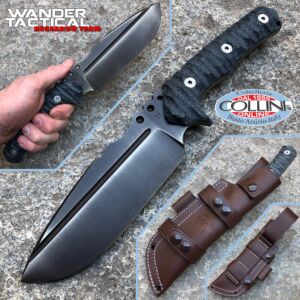 Wander Tactical - Uro - Iron Washed and Black Micarta - couteau