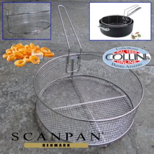 ScanPan - Panier à frire bas avec poignée latérale amovible TechnIQ 28 cm