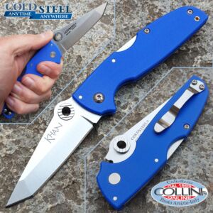 Cold Steel - Khan - Silver Eye & Blue G10 - 54T - couteau