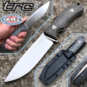 TRC Knives - South Pole Knife - Elmax & Black Canvas Micarta - Couteau
