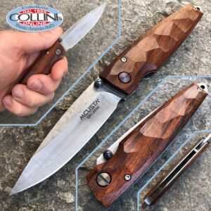 Mcusta - Tsuchi Damascus knife - Shinra Iron Wood - MC-0077DI - Coteaux