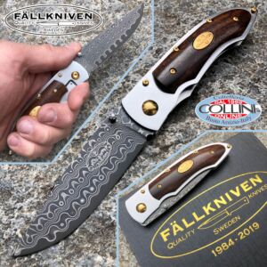 Fallkniven - Couteau PD 35 ans - Acier SGPS 67 couches - Bois de fer - Couteau
