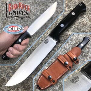 Bark River -  Bravo 1.5 Field knife - CPM 3V - Black Canvas - BA07124LT - couteau