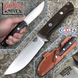 Bark River - Bravo 1 Field knife - A2 Steel - Green Canvas - BA07112MGC - couteau