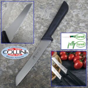 Sanelli - Jolly - Couteau à tomates 12cm - 3342.12.N - micro-dentelé - couteau de cuisine
