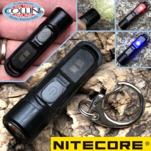 Nitecore - TIKI LE - Porte-clés rechargeable USB + rouge / bleu - 300 lumens et 71 mètres - Lampe de poche Led