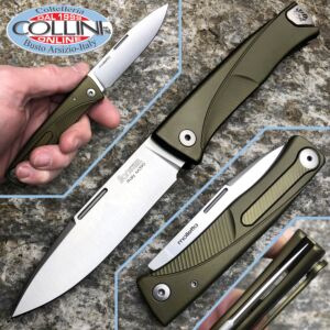 Lionsteel - THRILL - SlipJoint Aluminium Green - TLABS - couteau