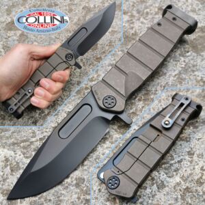 Medford Knife and Tools - USMC The Fighter Flipper - Bronze Anodized Titanium - couteau