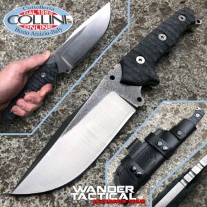 Wander Tactical - couteau Haast Eagle - SanMai V-Toku2 & Black Micarta - Pièce unique