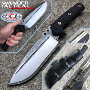 Wander Tactical - Couteau Uro - SanMai V-Toku2 & Black Micarta - spécial personnalisé