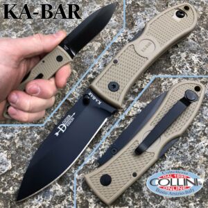 Ka-Bar - Couteau Dozier Folding Hunter 4062CB - Desert Zytel Handle - couteau