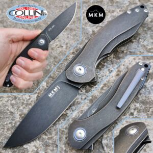 MKM & Viper - Timavo Flipper Knife by Vox - Blackwashed Titanium - VP02-TDSW - couteau