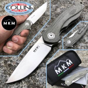 MKM & Viper - Timavo Flipper Knife by Vox - Green Micarta - VP02-GC - couteau