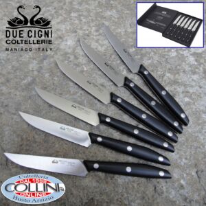 Due Cigni - 2C 1003D - Set de 6 couteaux à steak 
