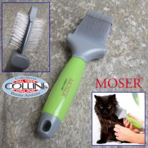 Moser - Brosse carde double-face Premium pour chien et chat