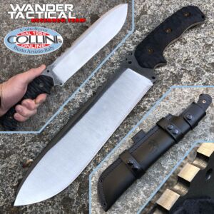 Wander Tactical - Godfather knife - SanMai V-Toku2 & Black Micarta - Pièce unique