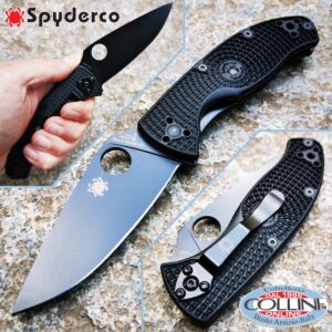 Spyderco - Tenacious Lightweight - Black Plain - C122PBBK - couteau