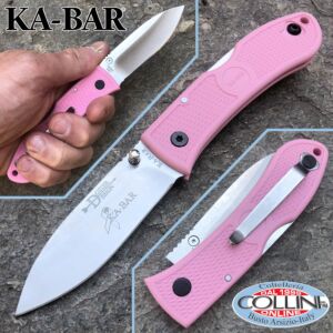 Ka-Bar - Couteau Dozier Folding Hunter 4062PKD - Pink Zytel Handle - couteau
