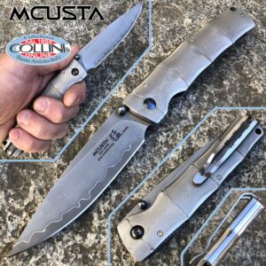 Mcusta - Couteau Takeri Shinra Maxima - SPG2 Powder Steel - Damascius - MC-0202G - couteau