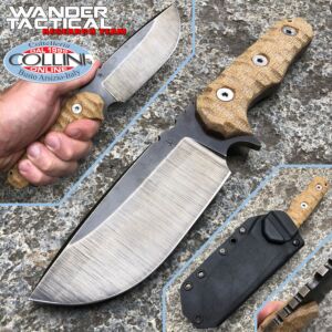 Wander Tactical - Couteau Lynx - Row & Micarta Desert - couteau personnalisé
