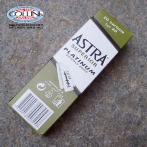 Astra Superior Platinum - 100 lames en acier inoxydable pour rasoirs de sûreté et rasettes - lame de rasoir