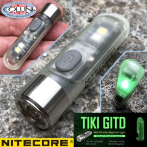 Nitecore - TIKI GITD - Porte-clés rechargeable USB + UV - 300 lumens et 71 mètres - Lampe de poche LED