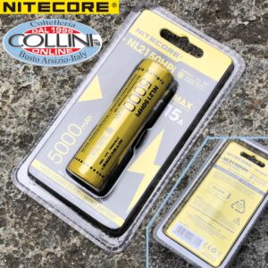 Nitecore - NL2150HPi - Batterie Li-Ion rechargeable 21700 3.6V 5000mAh 15A pour i4000R et 21700i