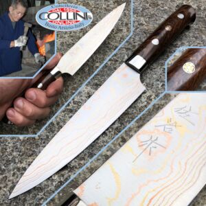 Takeshi Saji - Sakura Petty Rainbow Damascus - 135mm - couteau de cuisine