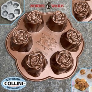 Nordic Ware - Moule à bouton de rose - 6 portions