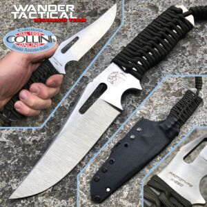 Wander Tactical - Couteau Prototype X-020 - Paracord vert - couteau personnalisé