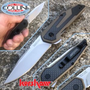 Kershaw - Couteau Fraxion par Anso - Tan - 1160TAN - couteau