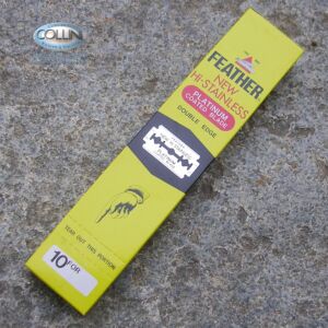Feather - 200 lames de rasoir en acier inoxydable pour rasoirs de sécurité et rasettes - lame de rasoir