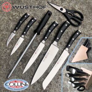 Wusthof Germany - Classic Ikon - Bloc à couteaux 7 pièces - hêtre - 9875 - couteaux de cuisine