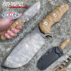 Wander Tactical - Lynx - Marble & Brown Micarta - couteau personnalisé
