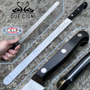 Due Cigni - Classic Line 2C - couteau à saumon avec alvéoles 30cm - 753/30 - couteau de cuisine