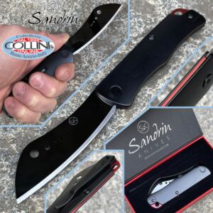 Sandrin knives - Couteau Lanzo SK-2 - Lame en carbure de tungstène - Revêtement noir DLC - couteau