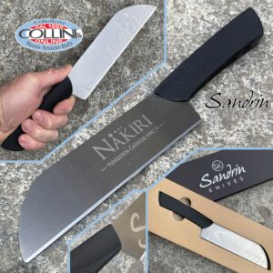 Sandrin knives - Couteau de cuisine Nakiri - Lame en carbure de tungstène - 18 cm - couteau