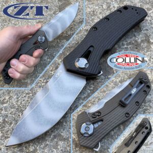 Zero Tolerance - BlackWash Flipper Frame Lock Knife - Titane - 0308BLKTS - couteau