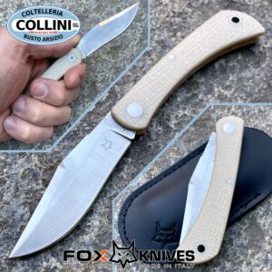 Fox - Libar SlipJoint knife - Natural Micarta - M390 steel - FX-582MI - couteau