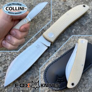 Fox - Livri SlipJoint - Natural Micarta - M390 steel - FX-273MI - couteau