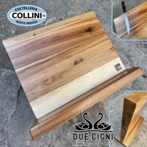 Due Cigni - bloc de bois d'acacia magnétisé - C350 - accessoire couteau