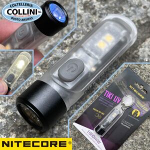 Nitecore - TIKI UV - Porte-clés rechargeable USB avec lumière UV 1000 mW 365 nm - Lampe de poche Led
