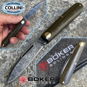 Boker - Barlow Prime Slipjoint EDC - Micarta vert - 115942 - couteau
