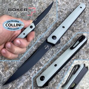 Boker Plus - Kwaiken Air Mini G10 Jade par Lucas Burnley - 01BO331 - couteau