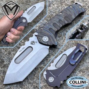 Medford Knife and Tools - Praetorian Tanto - S35VN - Flamed Blue Titanium - couteau