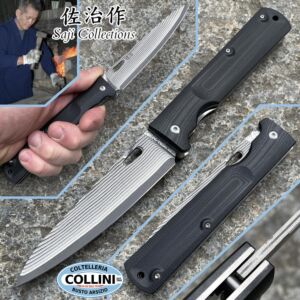 Takeshi Saji - Couteau pliant Petty - SPG2 Damas et G10 - couteau fait main